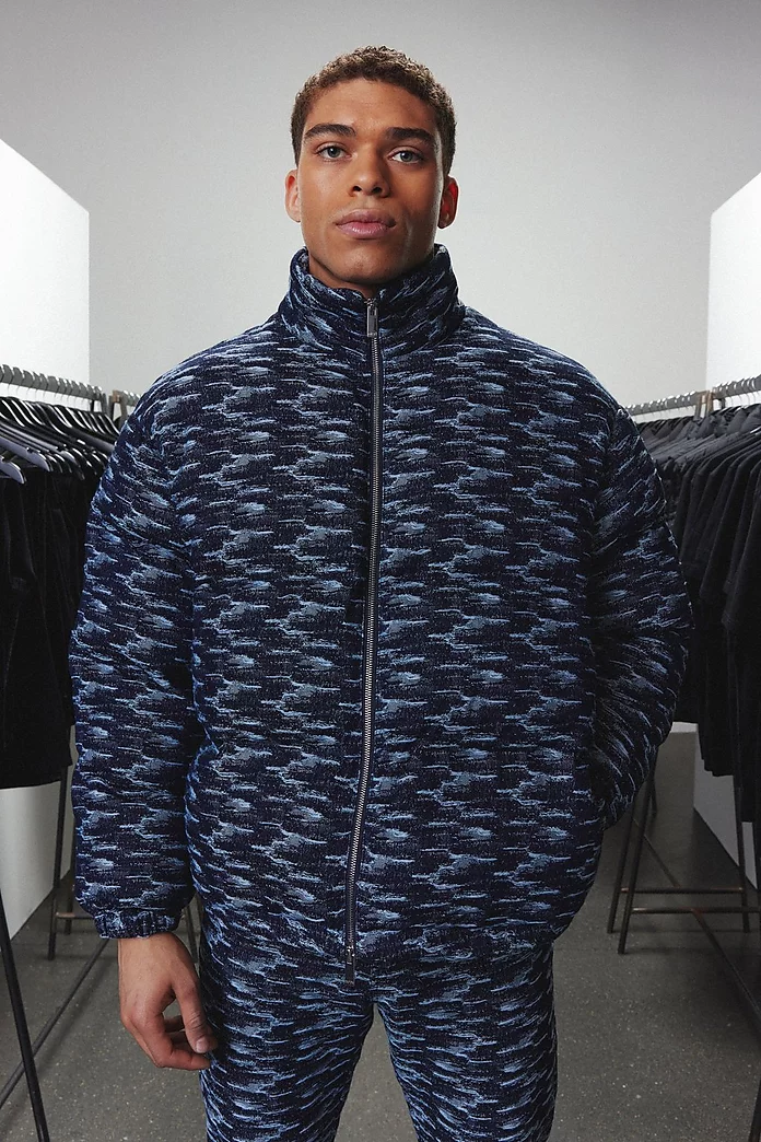 Fabric Interest Denim Jacket and Jeans Set | boohooMAN USA